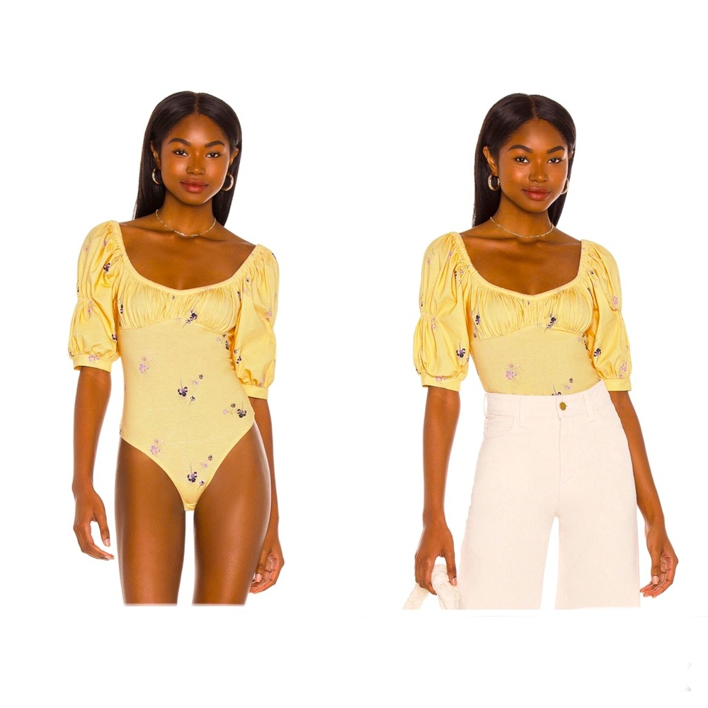 Free People Play Date Bodysuit Small NWT